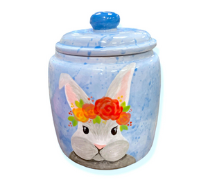 Montgomeryville Watercolor Bunny Jar