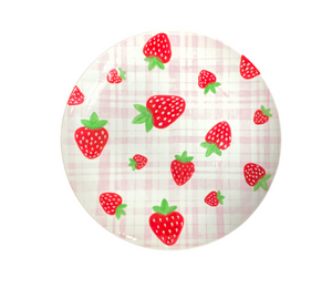 Montgomeryville Strawberry Plaid Plate