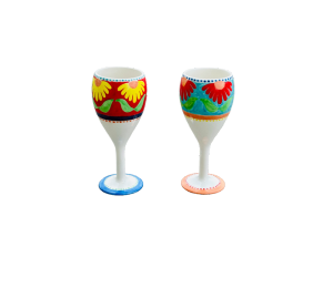 Montgomeryville Floral Wine Glass Set