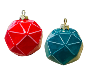 Montgomeryville Jewel Toned Faceted Ornament