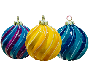 Montgomeryville Jewel Toned Spiral Ornament